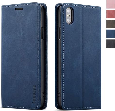 japezop iPhone Xs iPhone X Wallet Case with Card Holder RFID 